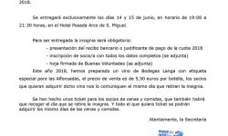 Entrega de Insignia para los Asociados